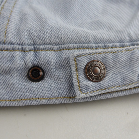 Levi’s Original Sherpa Fleece Lined Denim Jean Trucker Jacket NWT Regular Fit - Picture 12 of 13